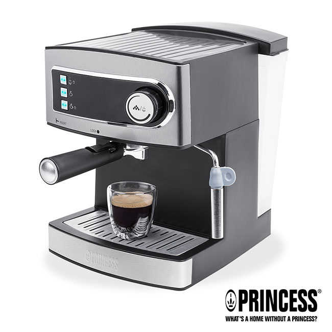 加贈一磅咖啡豆【PRINCESS 荷蘭公主】20bar半自動義式濃縮咖啡機249407