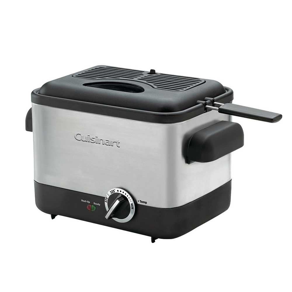 【Cuisinart 美膳雅】1L不鏽鋼輕巧型溫控油炸鍋 CDF-100TW