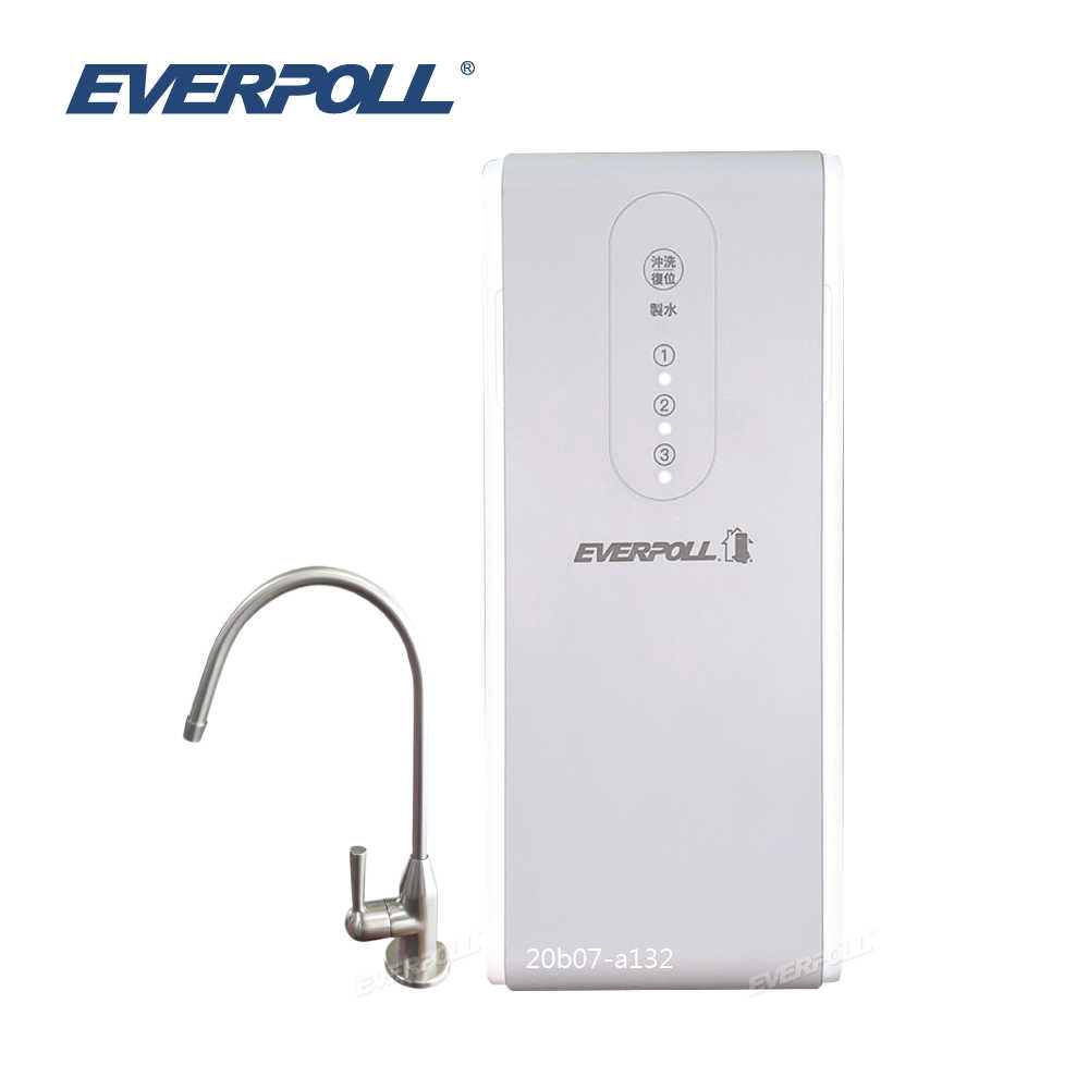 【EVERPOLL】直出RO淨水器RO-600｜不銹鋼單冷龍頭H-118【無壓力桶設計，即開即飲｜贈全台安裝】