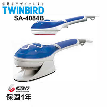 【日本TWINBIRD】手持式蒸氣熨斗【SA-4084B藍】【乾燙/蒸氣燙】【恆隆行授權經銷】