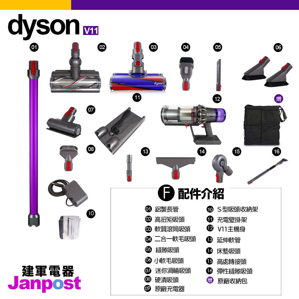 【建軍電器】Dyson V11 SV14 Animal 旗艦全配版 十一吸頭 無線吸塵器/一年保固