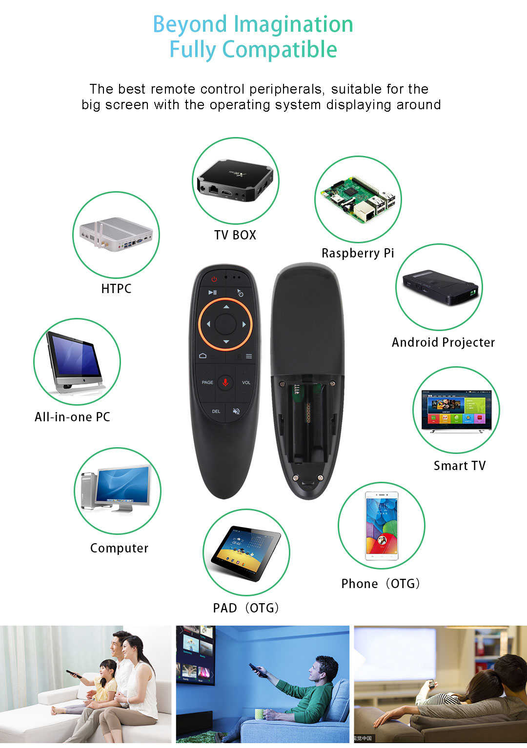G10s語音飛鼠 2.4G無線智能air mouse 機上盒USB萬能語音遙控器(純語音,無體感)