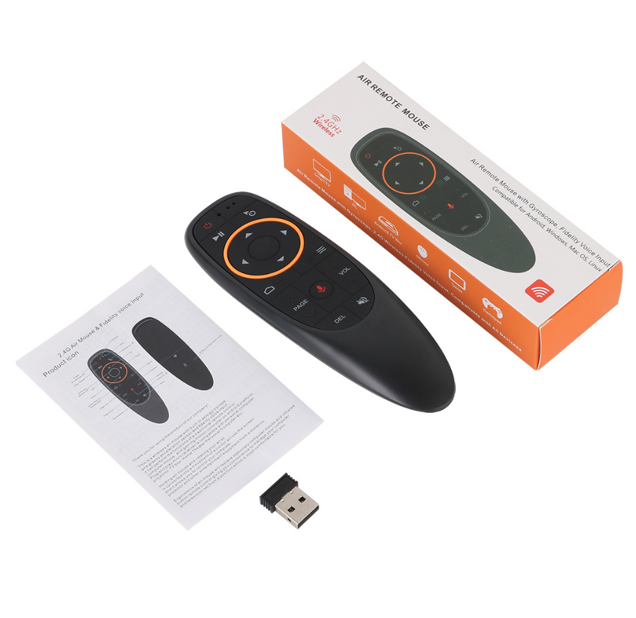 G10s語音飛鼠 2.4G無線智能air mouse 機上盒USB萬能語音遙控器(純語音,無體感)