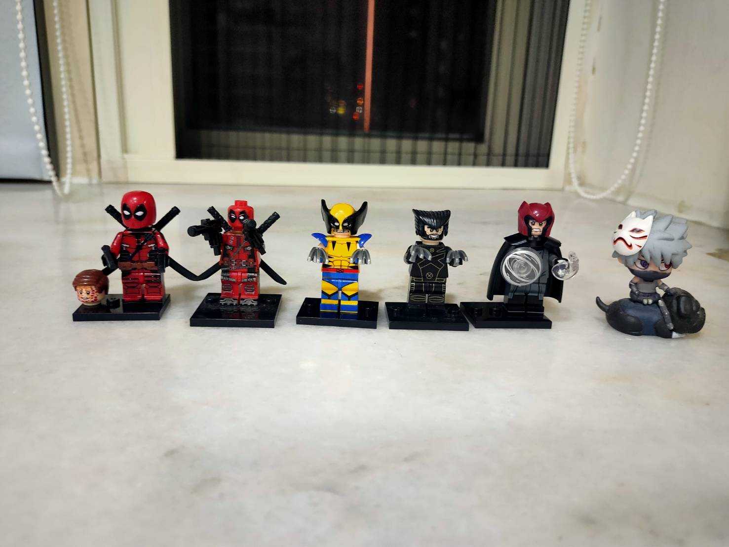 [Rud\u0027s TOY]全新現貨 科峰 品高 樂高 死仕 金鋼狼 洛基 鋼鐵人 愛國者 漫威 小人偶仔 樂高 積木