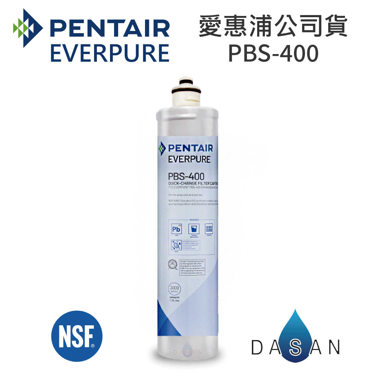 【愛惠浦 EVERPURE】PBS-400 雙溫加熱系統專用濾芯