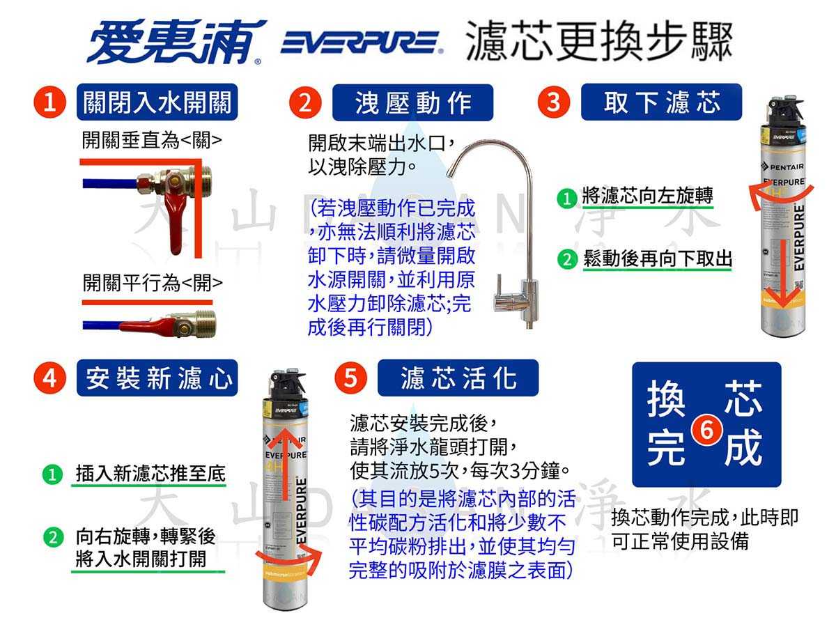 【台灣愛惠浦】OCS2 金色雷射標籤 原廠公司貨 EVERPURE 濾芯 濾心