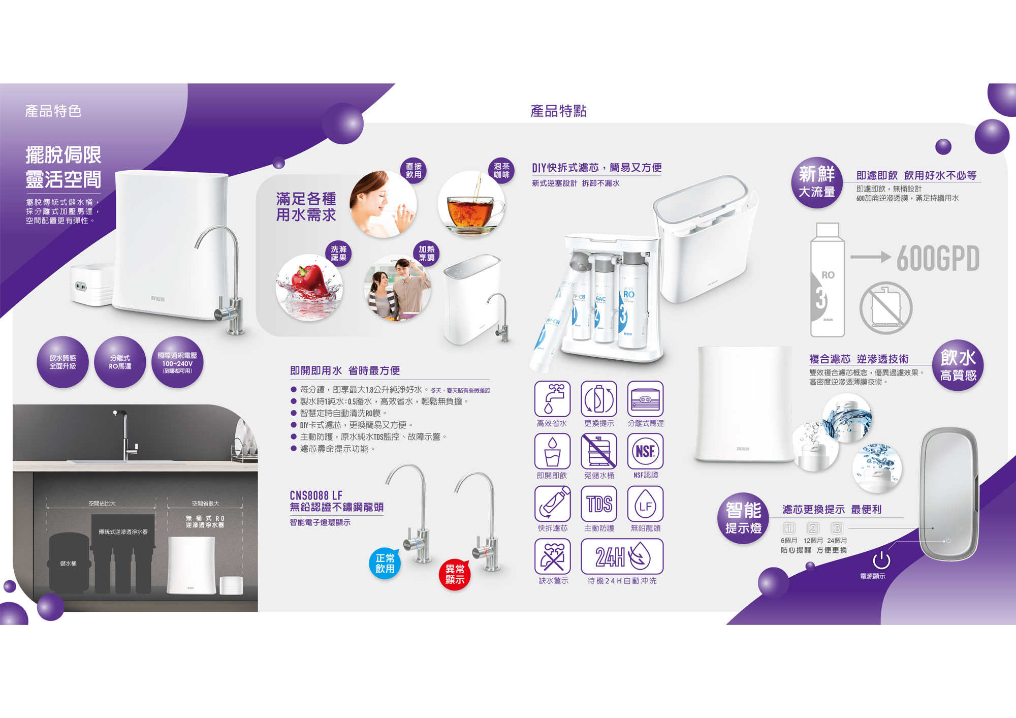 【賀眾牌】UR-5912JW-8 無桶式RO逆滲透淨水器 UR5912 5912 大山淨水 RO機 淨水器 含標準安裝