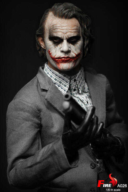 杯麵!# 第四季預購! FIRE A031 DC 1/12 蝙蝠俠 銀行劫匪 小丑 Joker 雙頭雕套裝 6吋0810