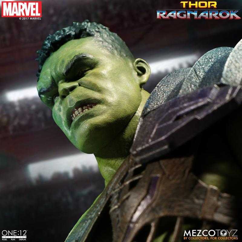 杯麵!# 現貨! MEZCO One:12 雷神索爾3 角鬥士 綠巨人 浩克 Hulk 可動