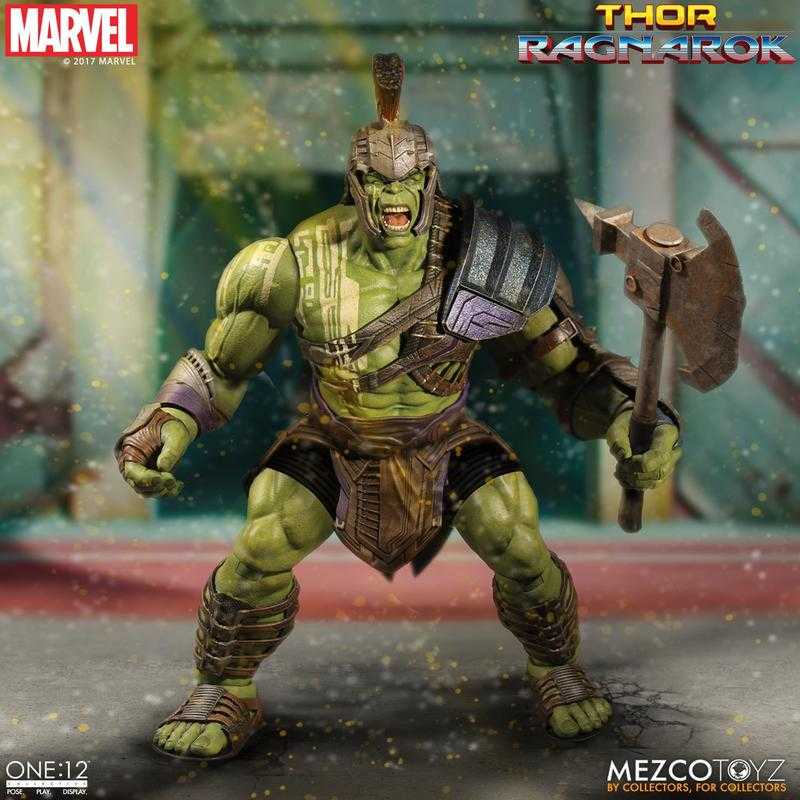 杯麵!# 現貨! MEZCO One:12 雷神索爾3 角鬥士 綠巨人 浩克 Hulk 可動