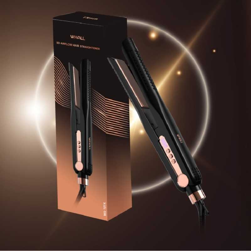 WHALL WS-101K 3D氣流循環直髮夾 離子夾 國際電壓 直髮夾 原廠公司貨