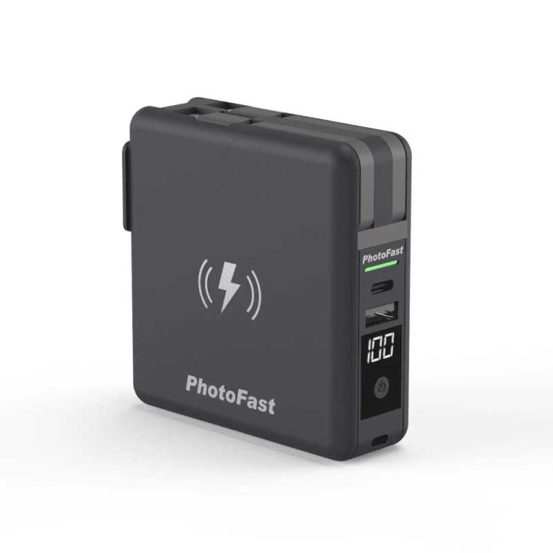PhotoFast MUTICharge 萬用充 行動電源 10000mAh 多功能五合一行動電源 可無線充電 內建充電