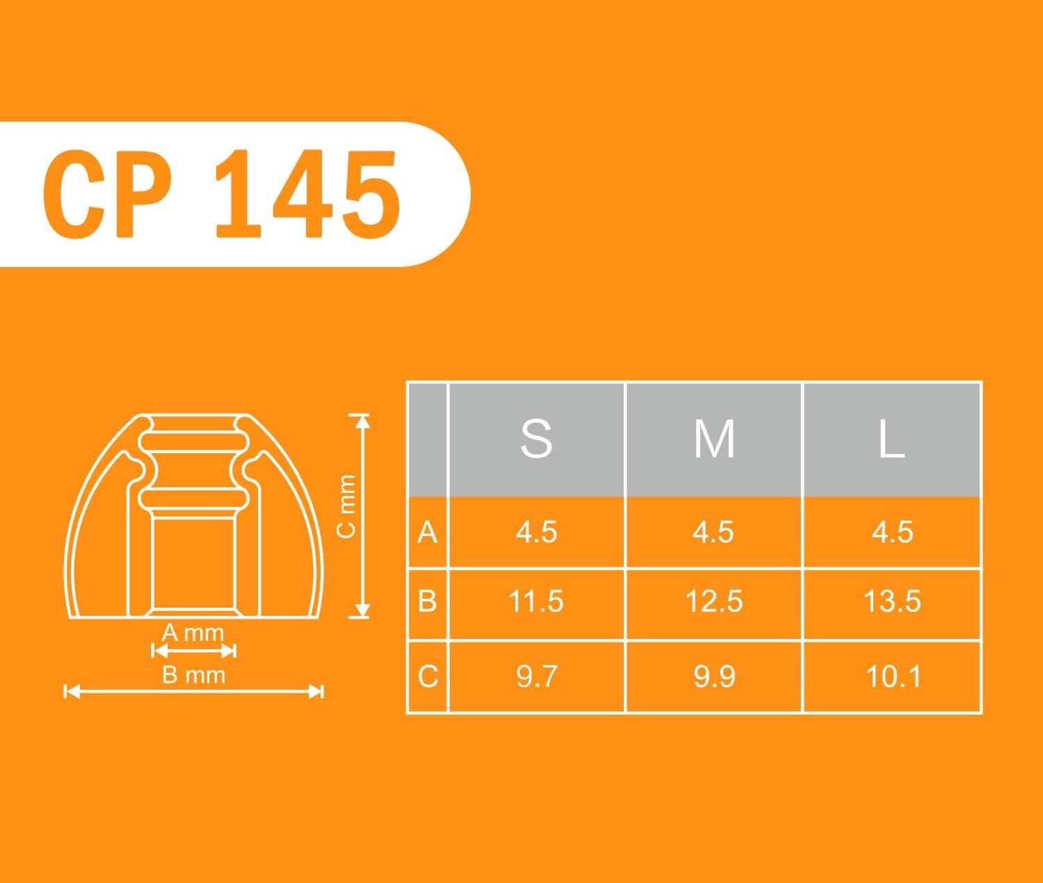 SpinFit CP145 會動的 矽膠 耳塞  ( 一對入 CP-145 ) | 金曲音響