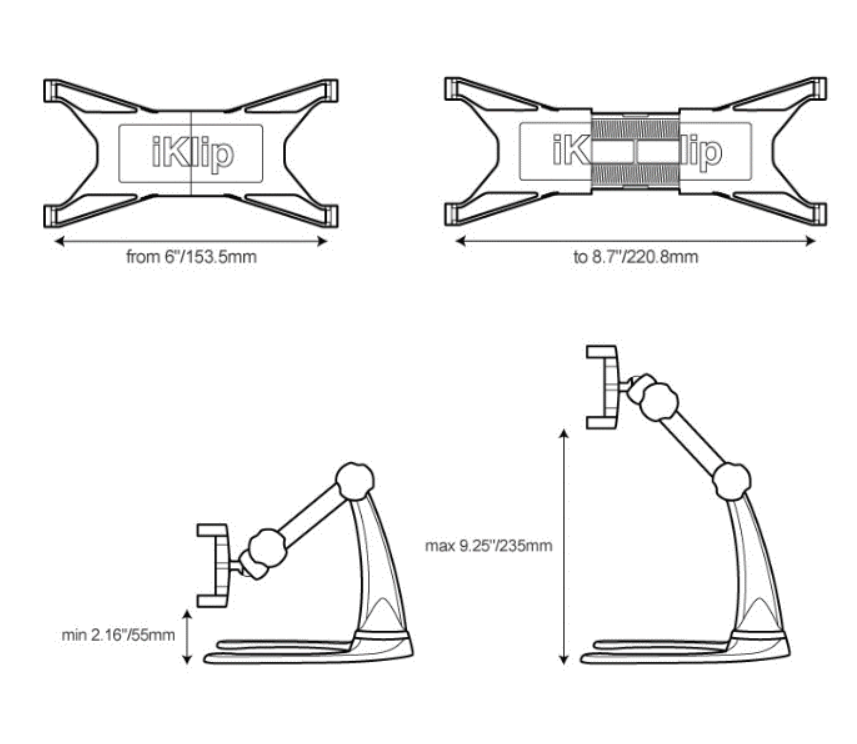 IK Multimedia iKlip Xpand Stand iPad 平板 專用 桌上型 支架 | 金曲音響
