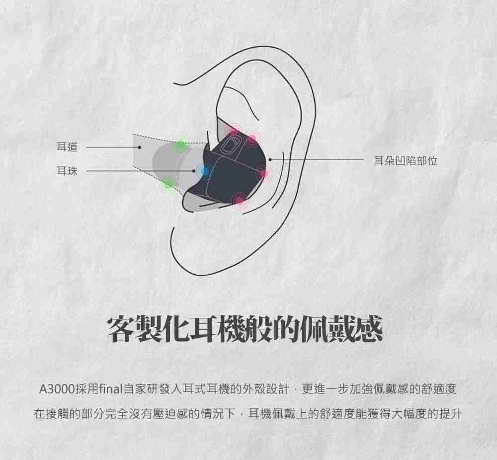 final A3000 動圈單體 可換線 耳道式 有線 耳機 | 金曲音響