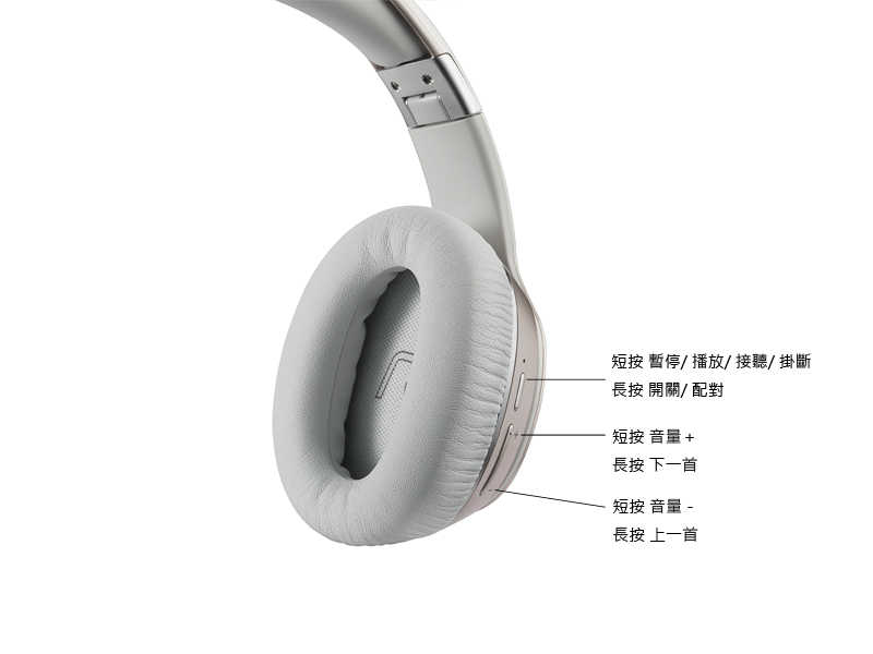 EDIFIER 漫步者 W820BT 金 可折疊 可通話  續航力高 全罩式 藍牙耳機 | 金曲音響