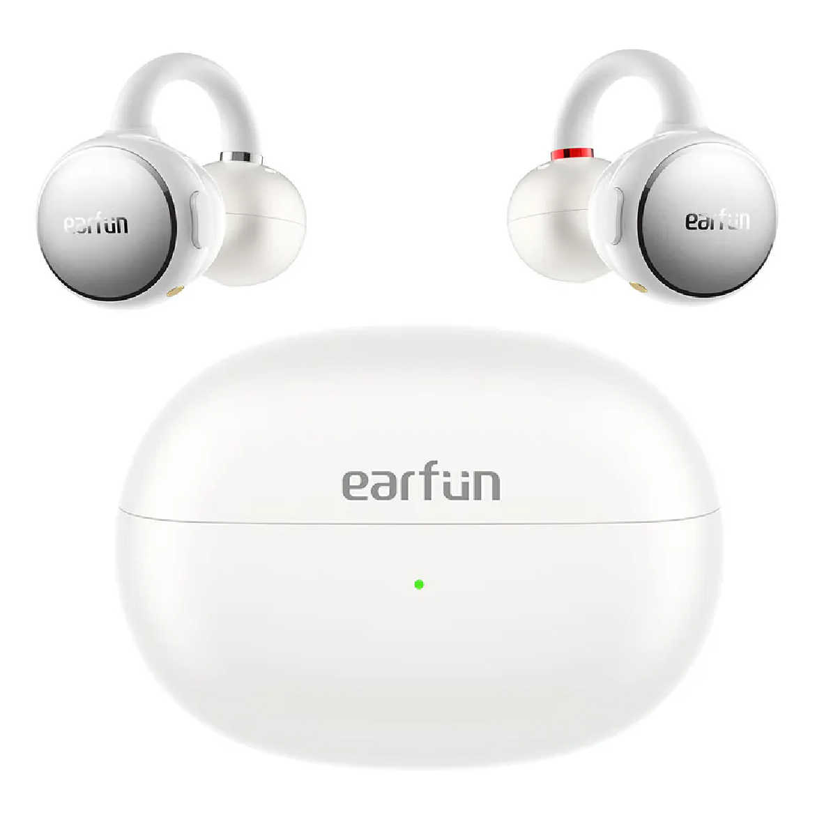 EarFun Clip 白色 長效續航 多點連接 LDAC IP55 防水 開放式 耳夾藍牙耳機 | 金曲音響