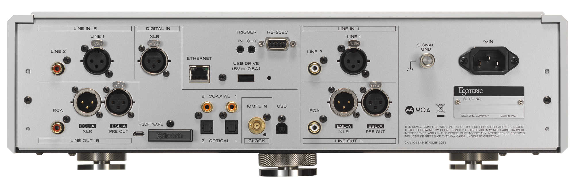 ESOTERIC N-05XD DAC 銀色 網路串流 聲道獨立 耳擴 | 金曲音響