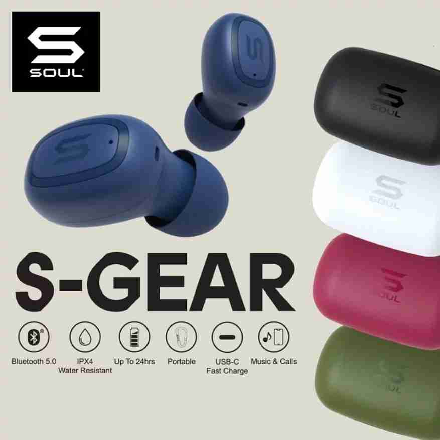 SOUL S-Gear 黑 IPX4 防水 耳塞式 真無線 藍芽耳機 | 金曲音響