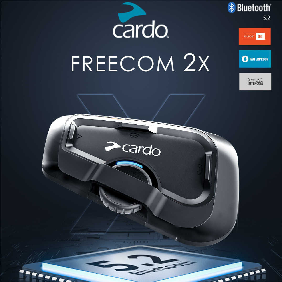 Cardo FREECOM 2X 安全帽通訊 IP67 JLB調音 藍牙耳機 | 金曲音響