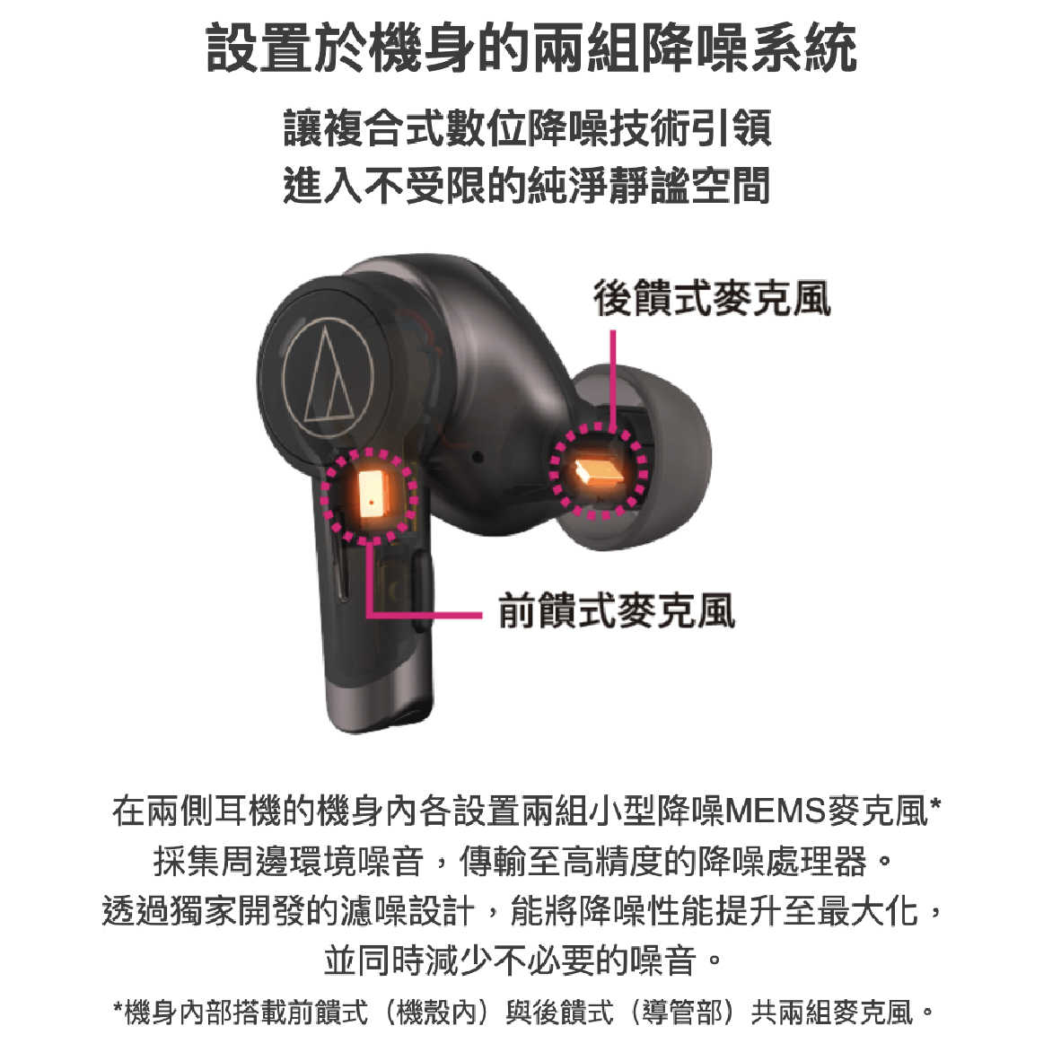 鐵三角 ATH-TWX9 智慧降噪 紫外線殺菌 無線充電 真無線 藍芽耳機 | 金曲音響