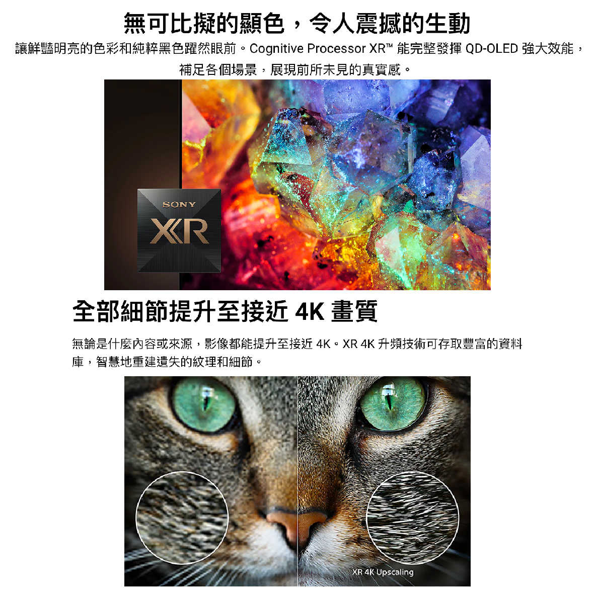 SONY 索尼 XRM-77A95L OLED 77吋 4K HDR 空間音效 電視 2023 | 金曲音響