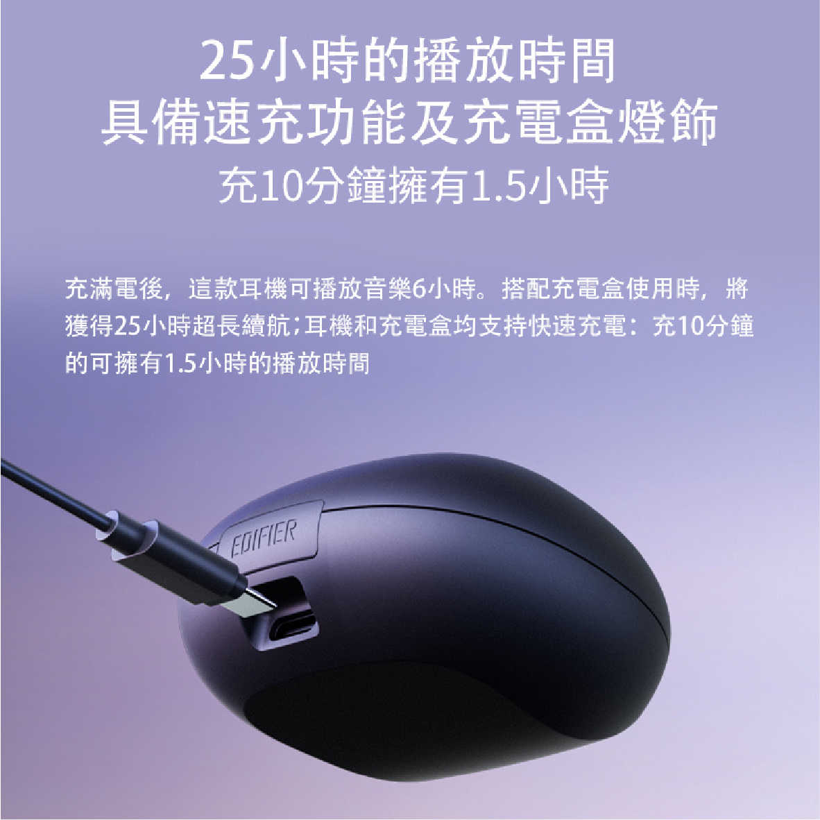 EDIFIER 漫步者 NeoBuds S 主動降噪 IP54 真無線 藍芽 耳機 | 金曲音響