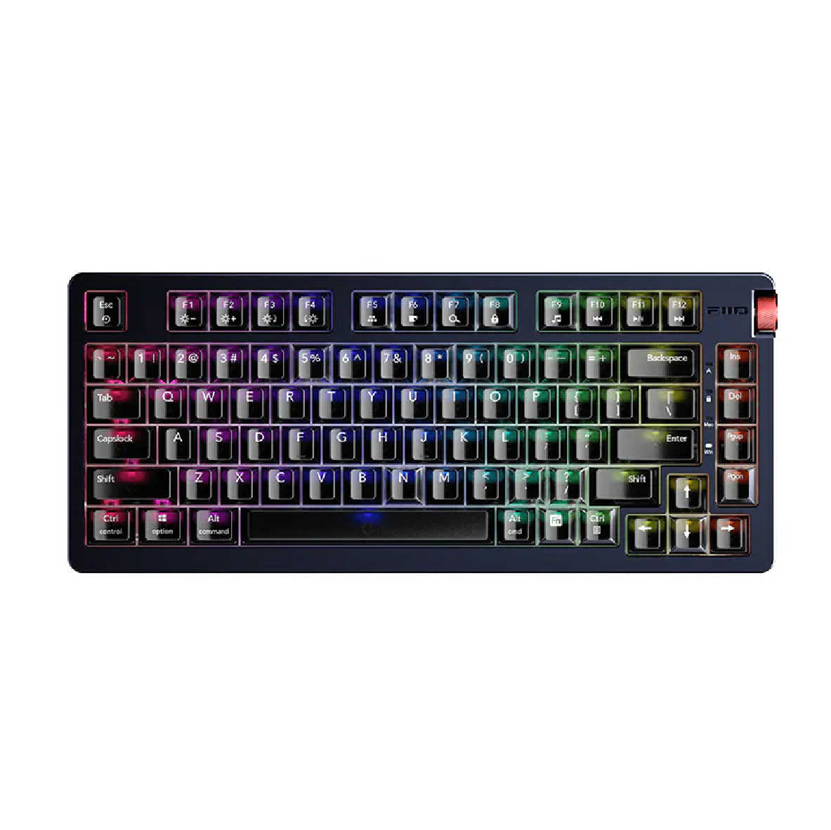 FiiO KB3 3.5/4.4輸出 RGB燈效 Hi-Fi 多媒體 USB DAC 機械式 鍵盤 | 金曲音響