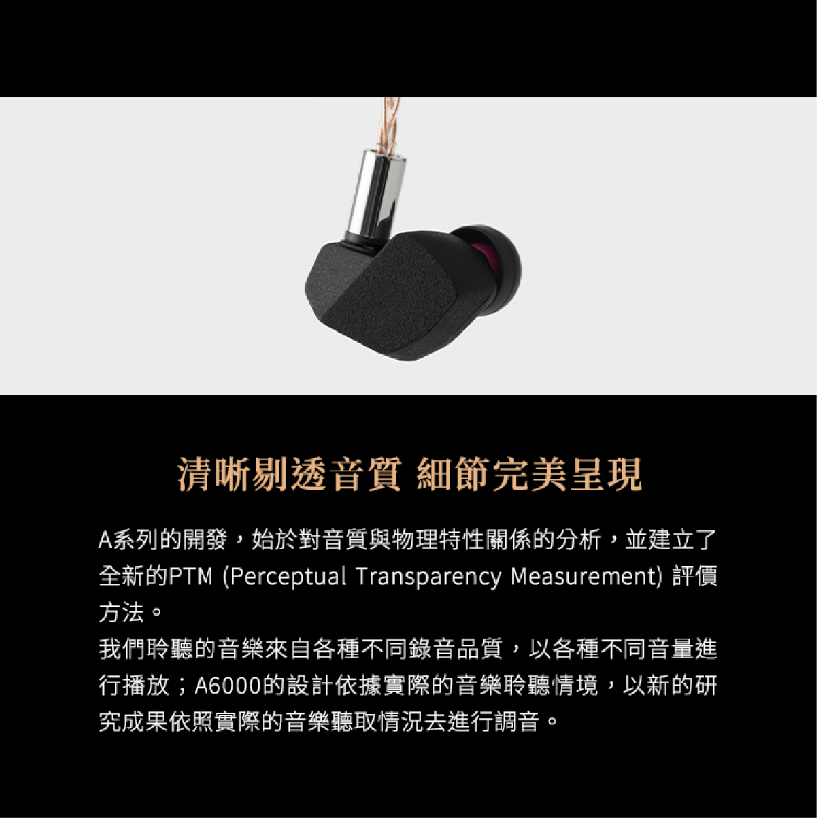 Final A6000 單晶銅線材 抑震設計 可換線 繞耳 入耳式耳機 | 金曲音響