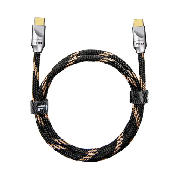 FiiO LT-TC5 純銅鍍銀線 石墨烯屏蔽層 適用擴大器 TYPE-C轉TYPE-C 充電數據線 | 金曲音響