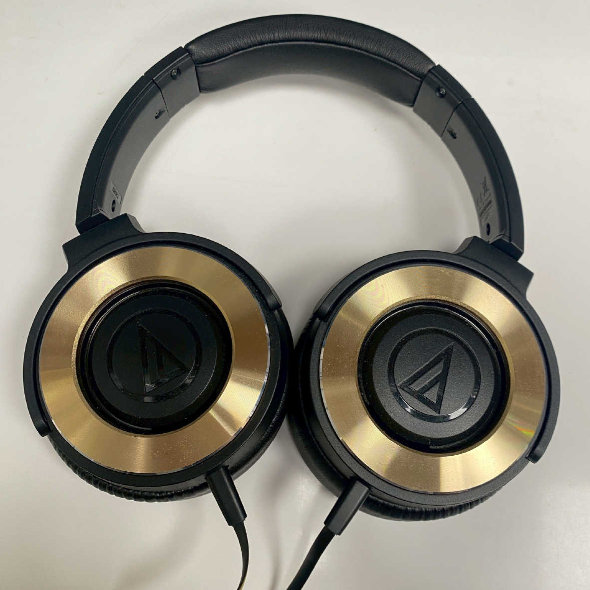 【福利機B組】鐵三角 ATH-WS550 金色 密閉 動圈型 便攜 有線 耳罩式 耳機 | 金曲音響