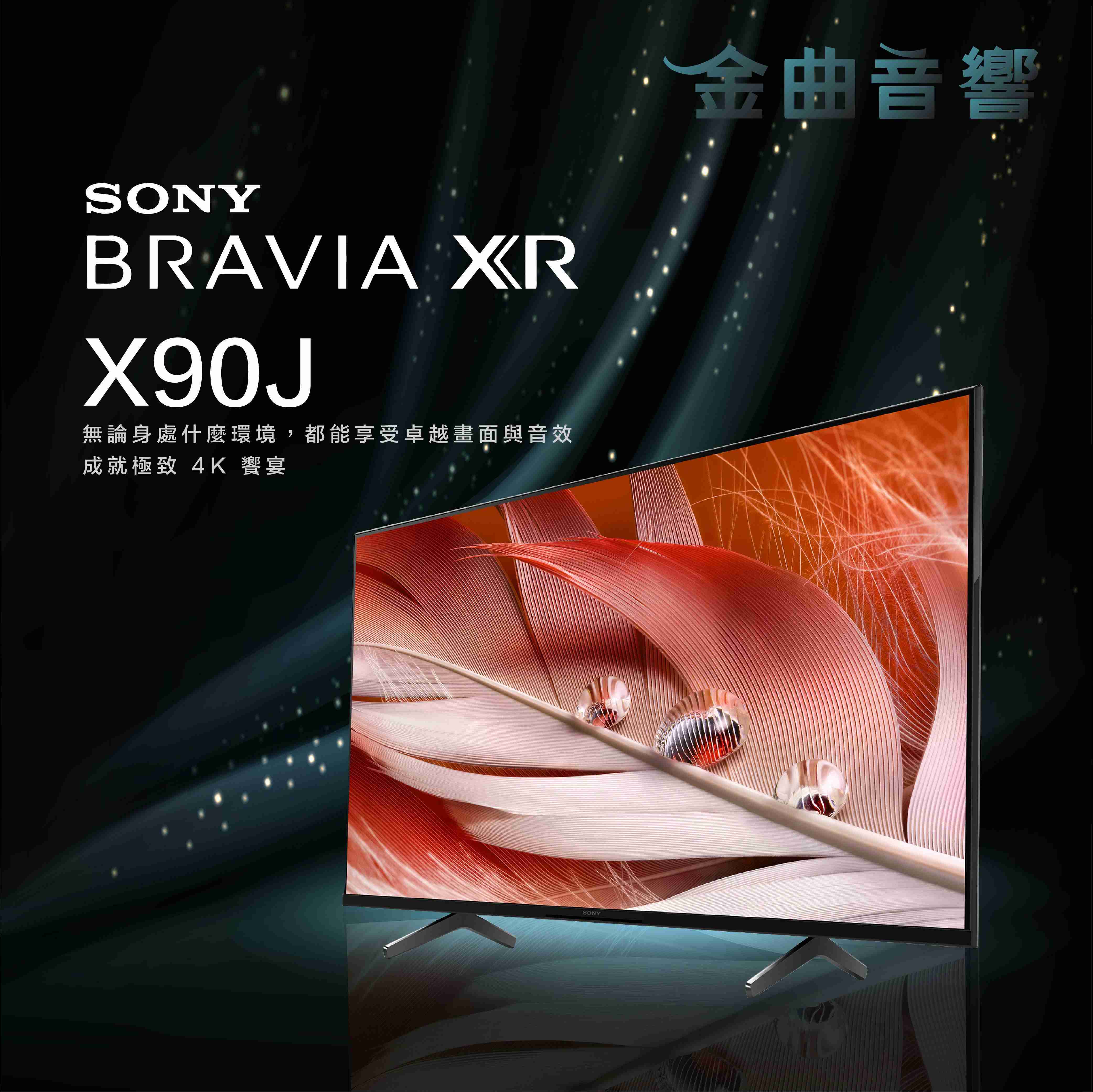 SONY 索尼 50吋 XR-50X90J 美規 4K 全陣列LED XR 液晶 電視 2021 | 金曲音響
