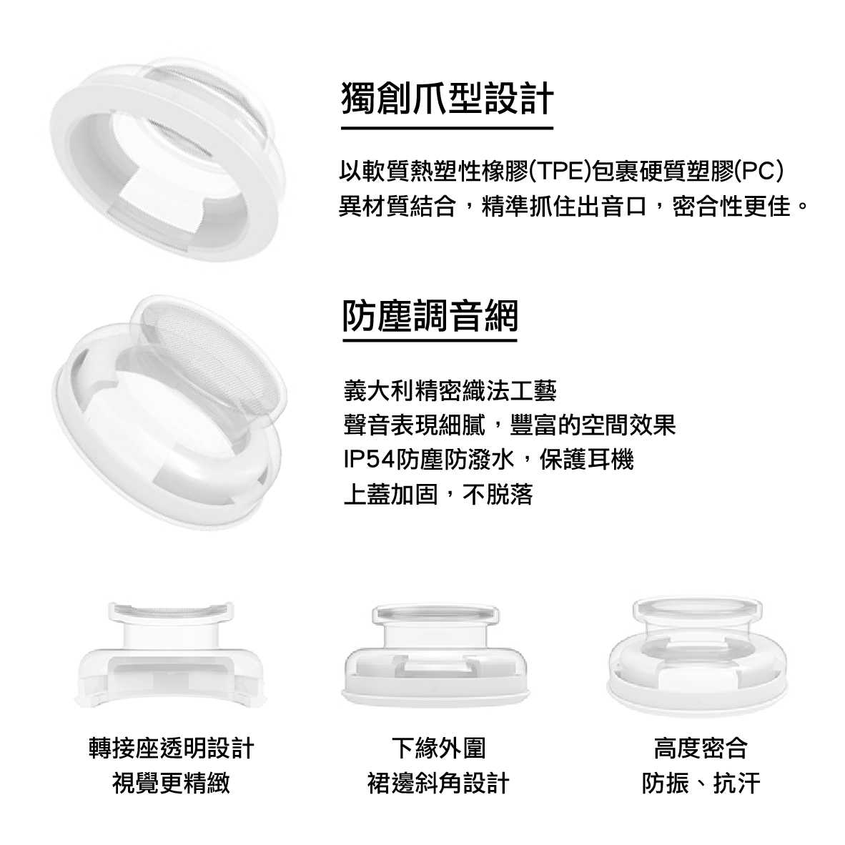 SpinFit SuperFine Apple Airpods Pro 適用 矽膠耳塞 CP1025 | 金曲音響