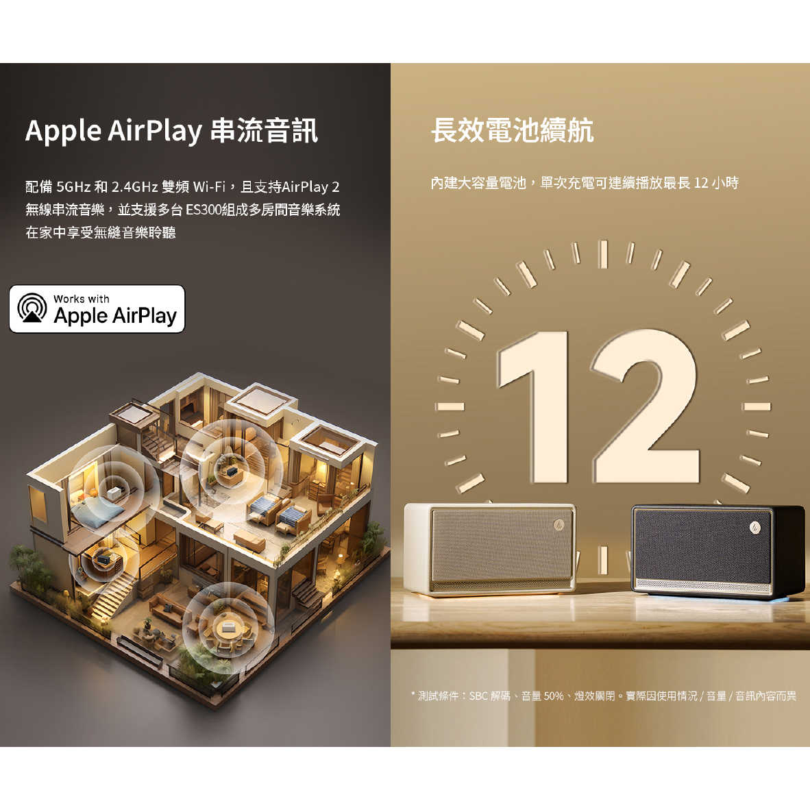 EDIFIER 漫步者 ES300 支援AirPlay 60W輸出 多元輸入 藍牙 串流喇叭 | 金曲音響
