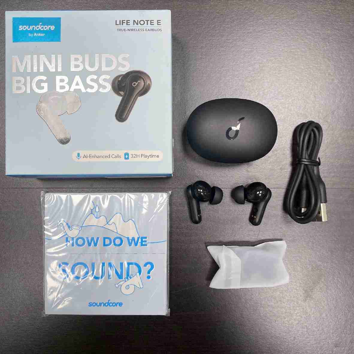 【福利機】Anker Soundcore Life Note E 黑色 通話降噪 IPX5 支援單耳 真無線 藍牙耳機