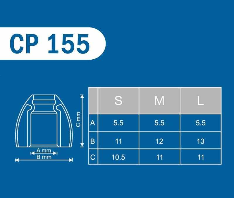 SpinFit CP155 L 適用耳機 管徑5.5mm 矽膠 耳塞 | 金曲音響