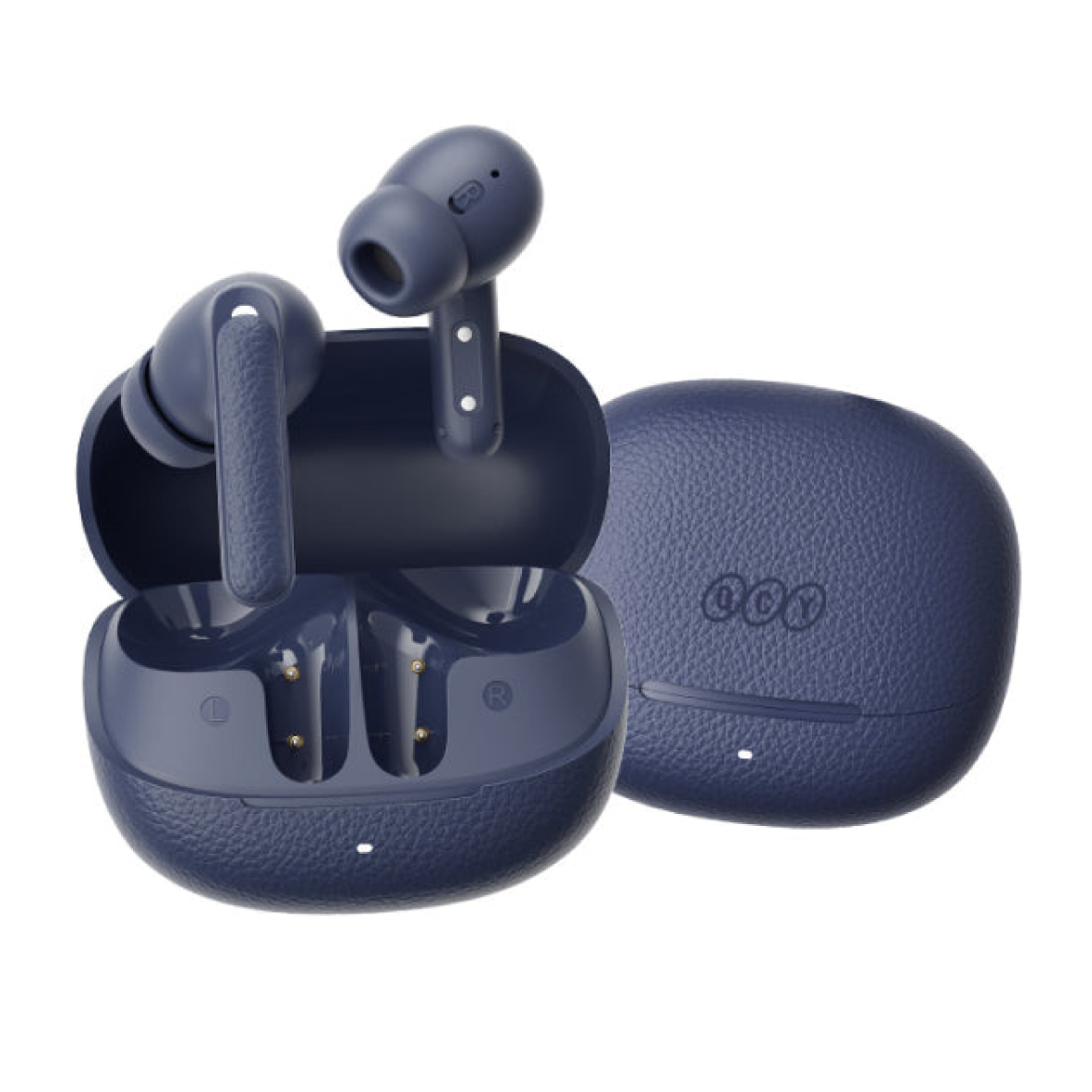 QCY Buds ANC (HT15) 藍色 通話抗風噪 雙設備連接 自訂EQ 降噪真無線藍牙耳機 | 金曲音響