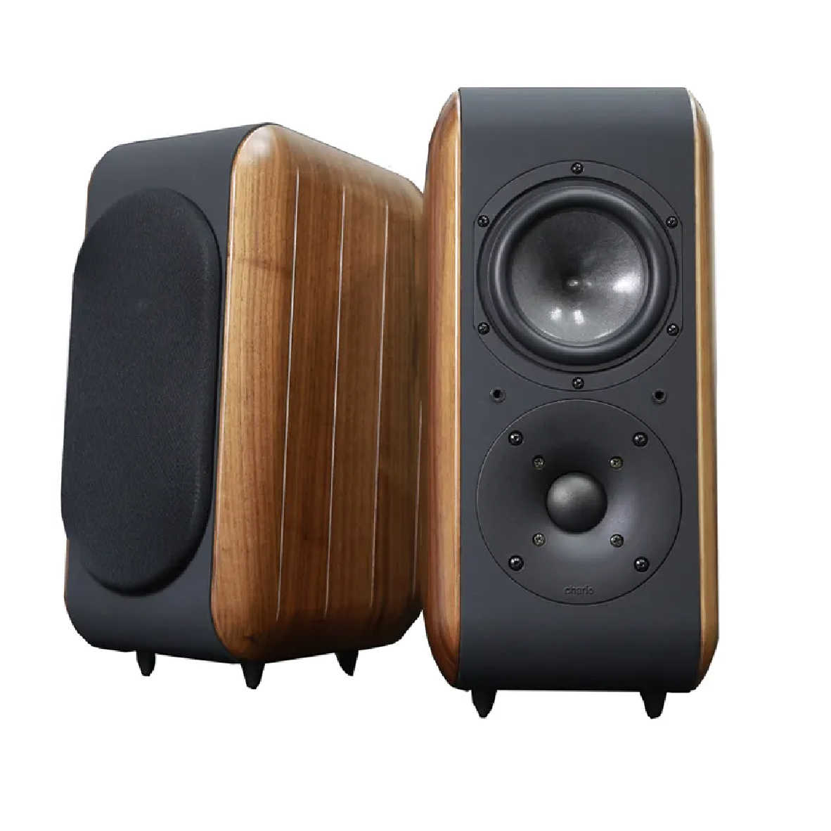 Chario GHIBLI 吉卜力 一對 胡桃實木 書架型 喇叭 揚聲器 | 金曲音響