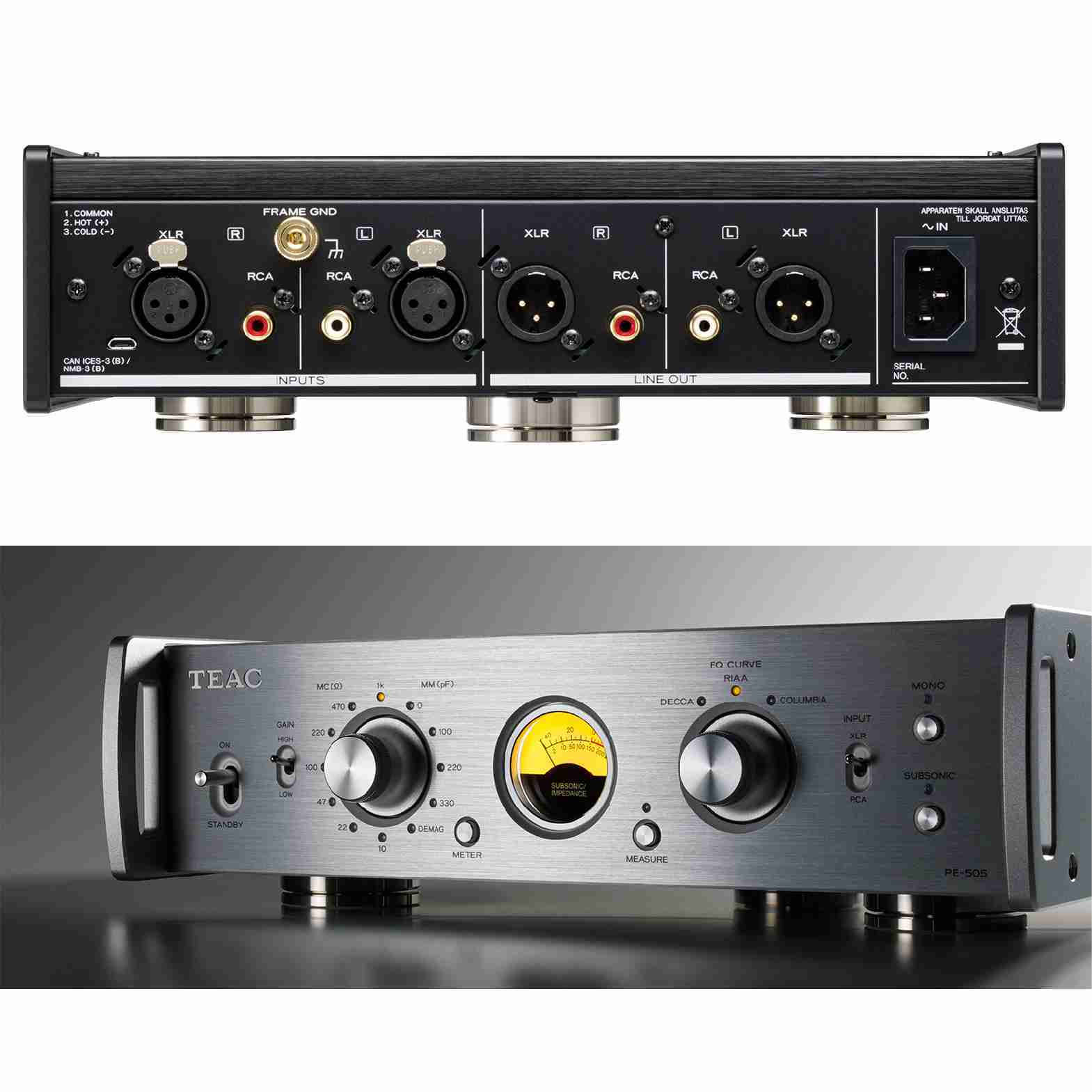 TEAC PE-505 黑色 全平衡 多功能 唱機 放大器  | 金曲音響