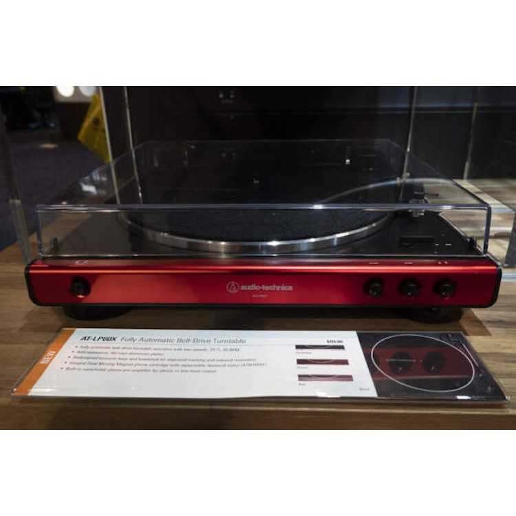 鐵三角 AT-LP60X 灰紅兩色 入門款 黑膠唱盤機 | 金曲音響