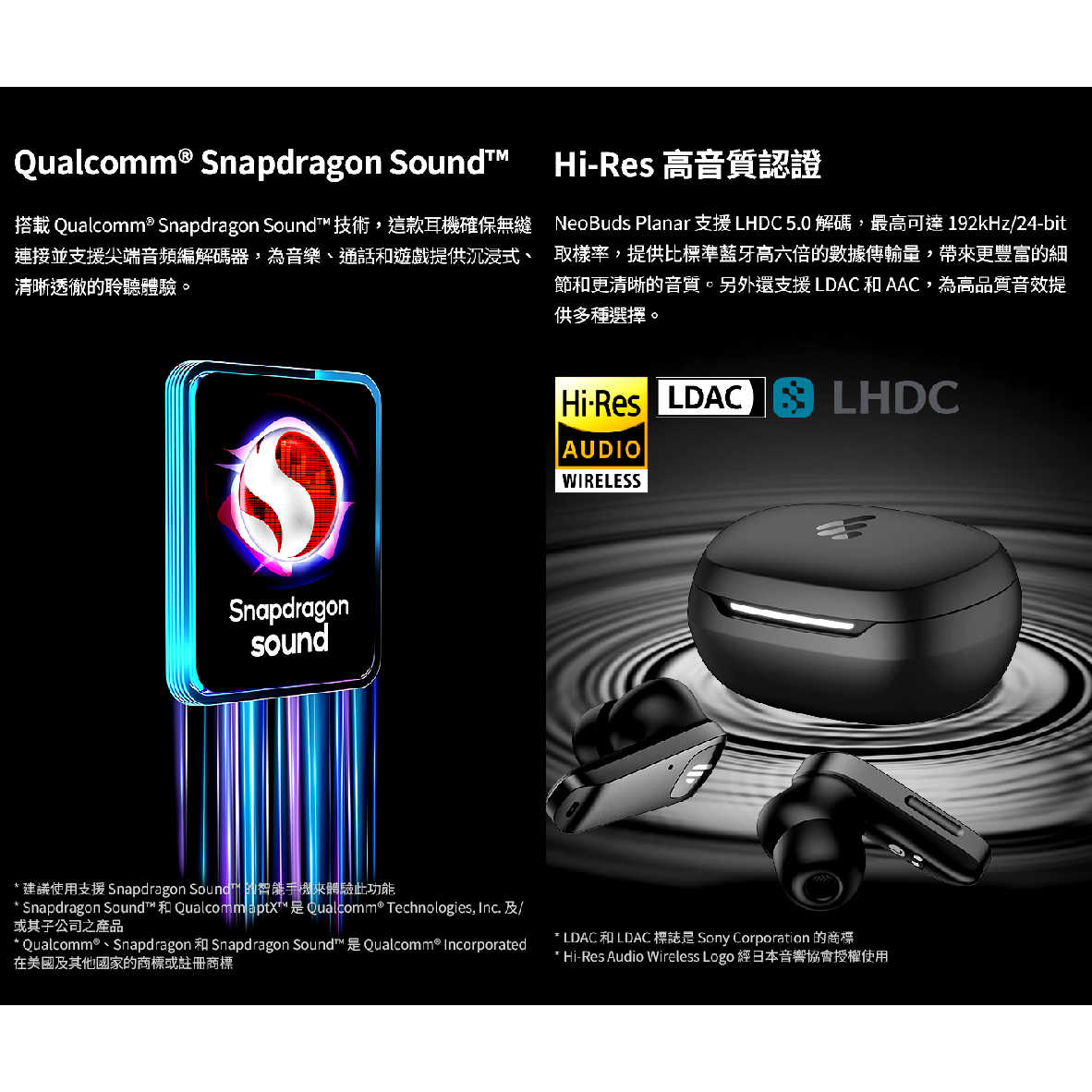 EDIFIER 漫步者 NeoBuds Planar 無線充電 平板 主動降噪 真無線 藍牙耳機 | 金曲音響