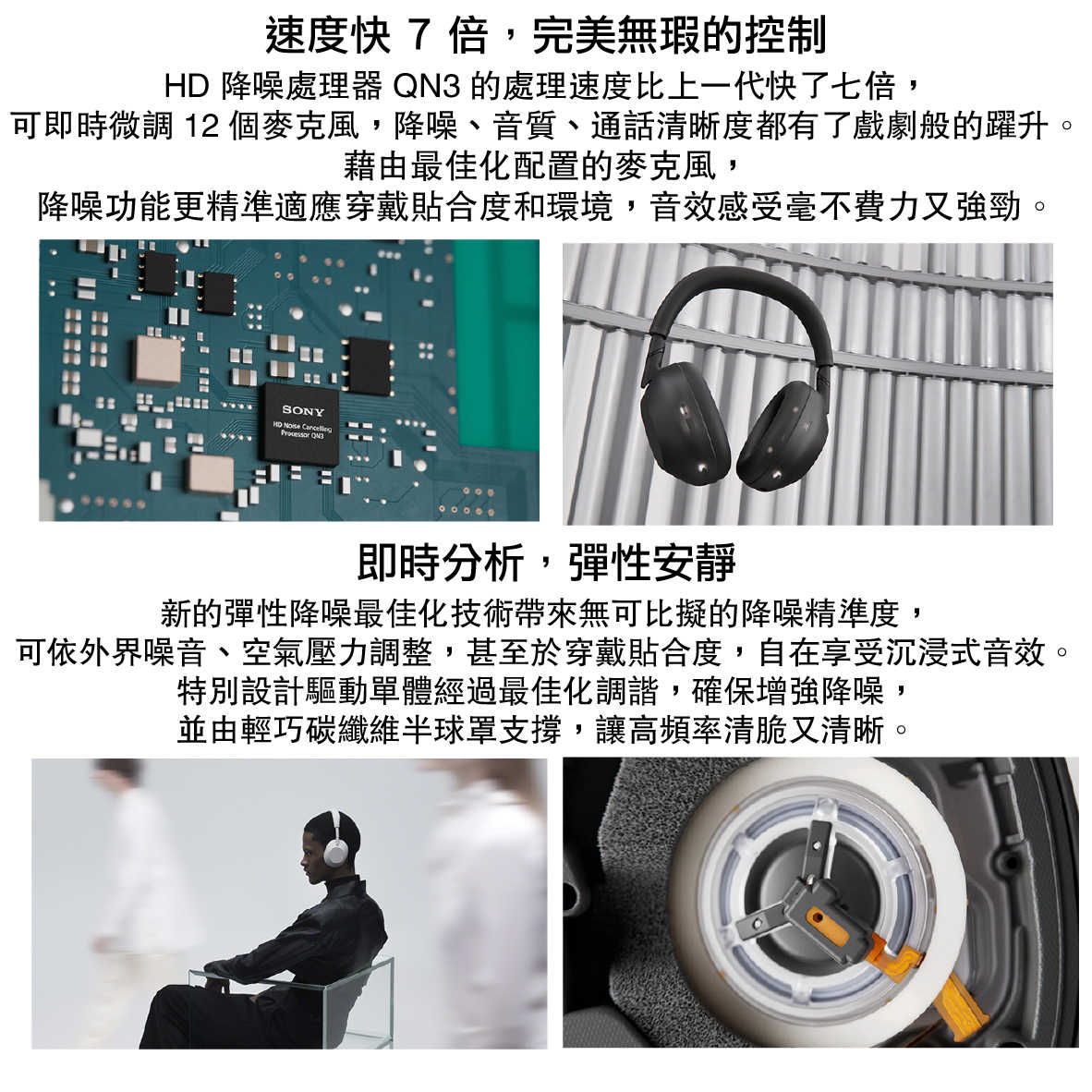 SONY 索尼 WH-1000XM6 鉑金銀 折疊收納 自動環境音效 降噪 無線 耳罩式 耳機 | 金曲音響