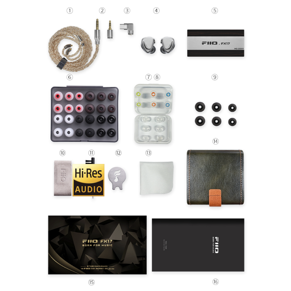 FiiO FX17 鈦金屬外殼 鋰鎂合金動圈 Hi-Res認證 MMCX 可換線耳機 | 金曲音響