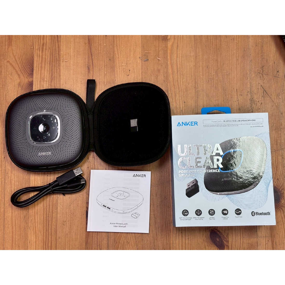 【福利機】ANKER AnkerWork PowerConf+ 無線 視訊會議麥克風 揚聲器 | 金曲音響