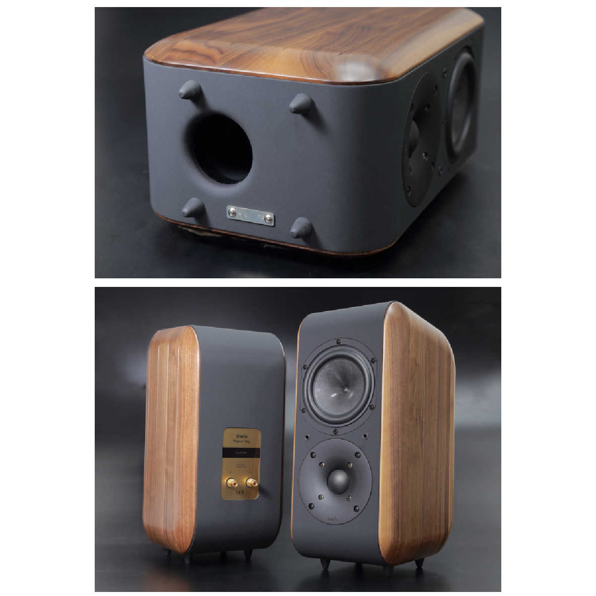 Chario GHIBLI 吉卜力 一對 胡桃實木 書架型 喇叭 揚聲器 | 金曲音響
