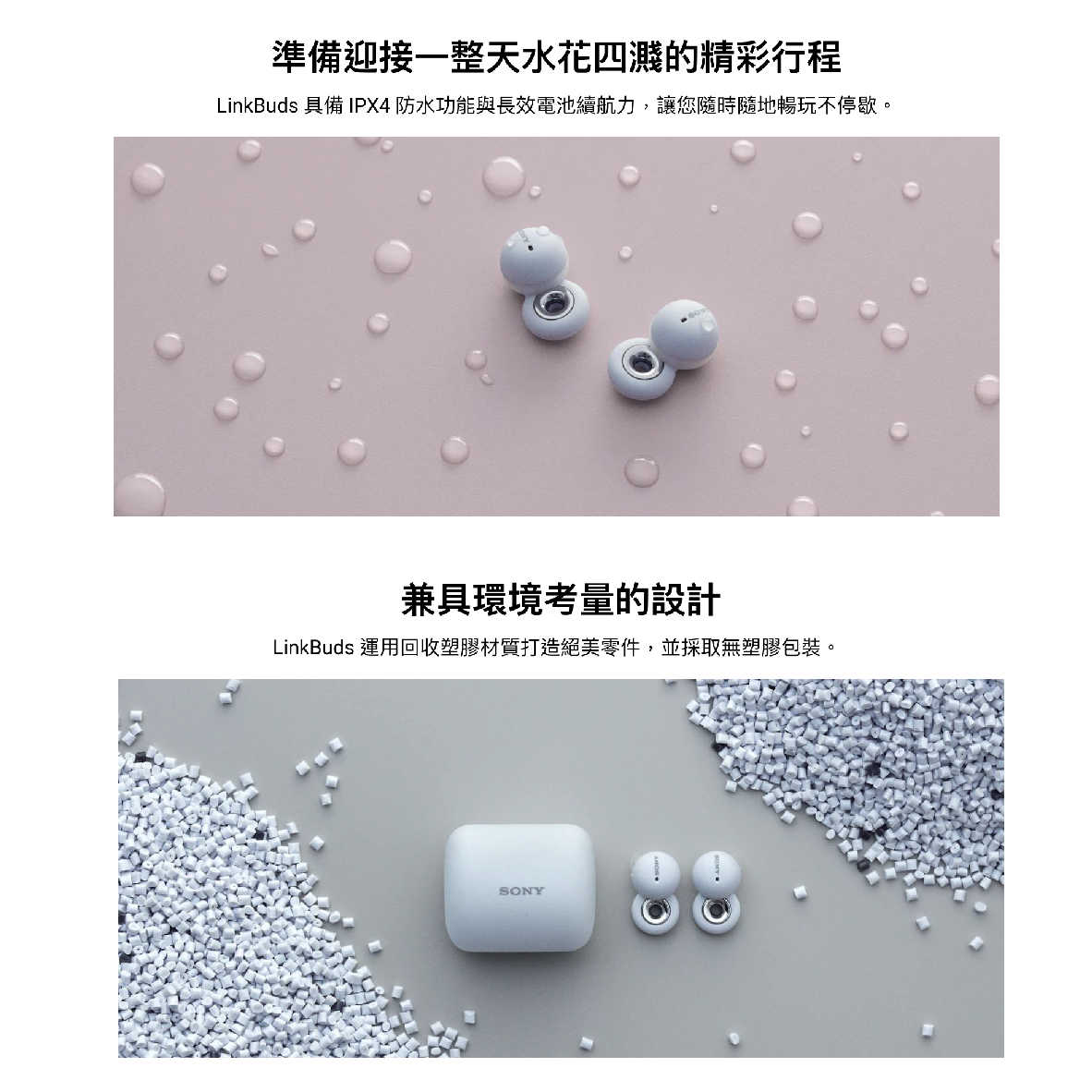 SONY 索尼 WF-L900 贈保護套 LinkBuds 主動降噪 IPX4 開放式 真無線 藍芽耳機 | 金曲音響