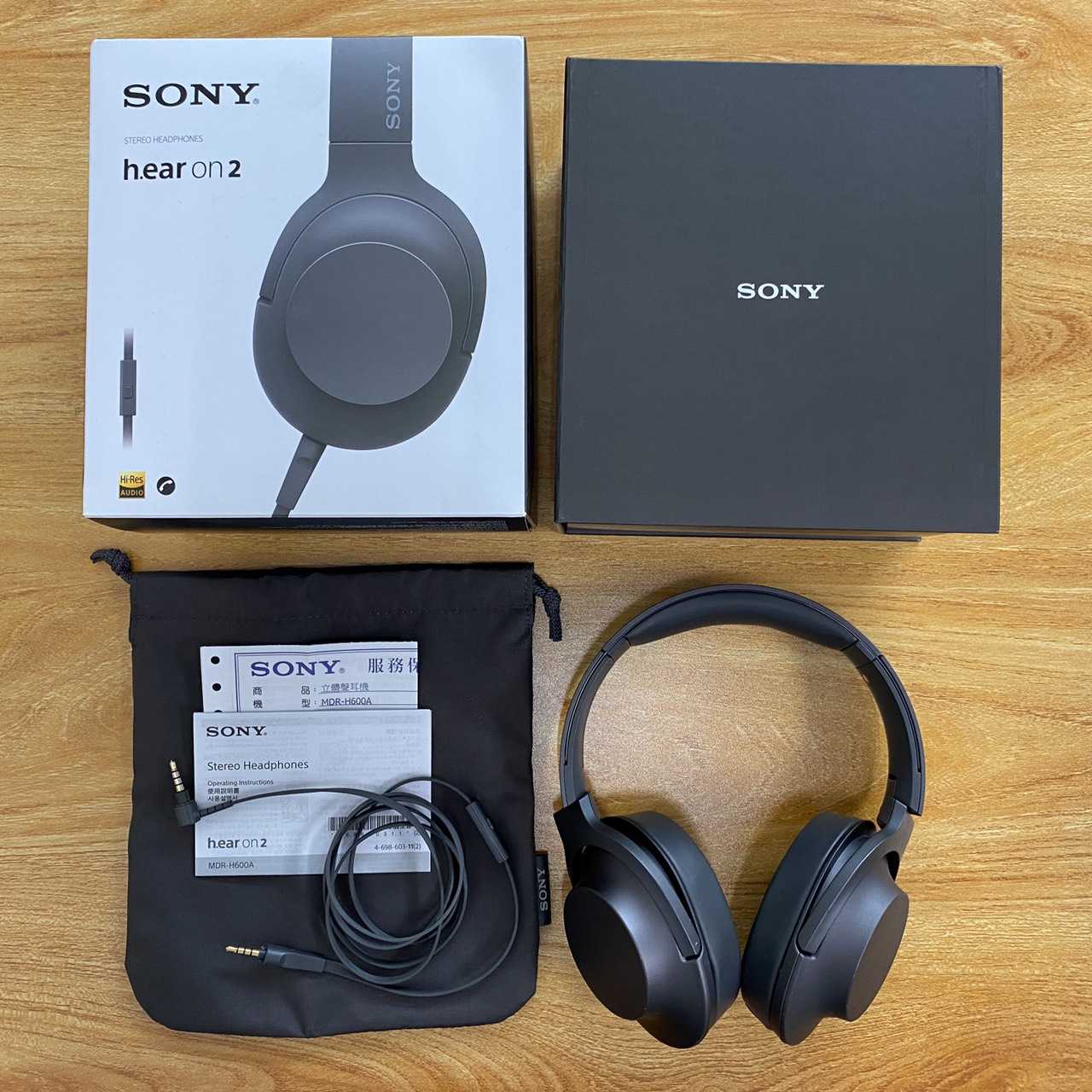 【福利機A組】SONY MDR-H600A 灰調黑 線控 耳罩式 耳機 | 金曲音響
