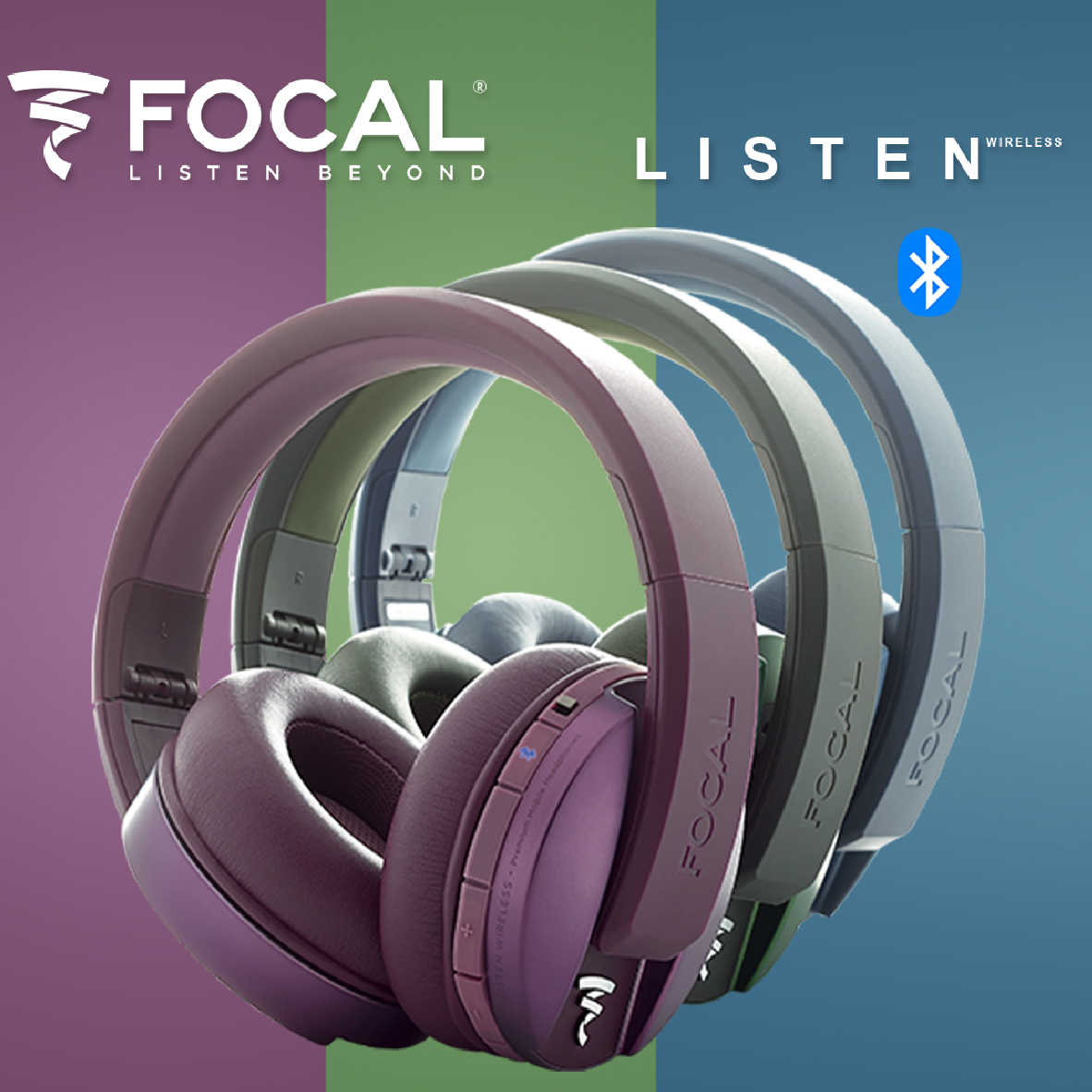 FOCAL LISTEN WIRELESS 綠色 密閉式 高續航 有線/無線 藍牙耳機 | 金曲音響