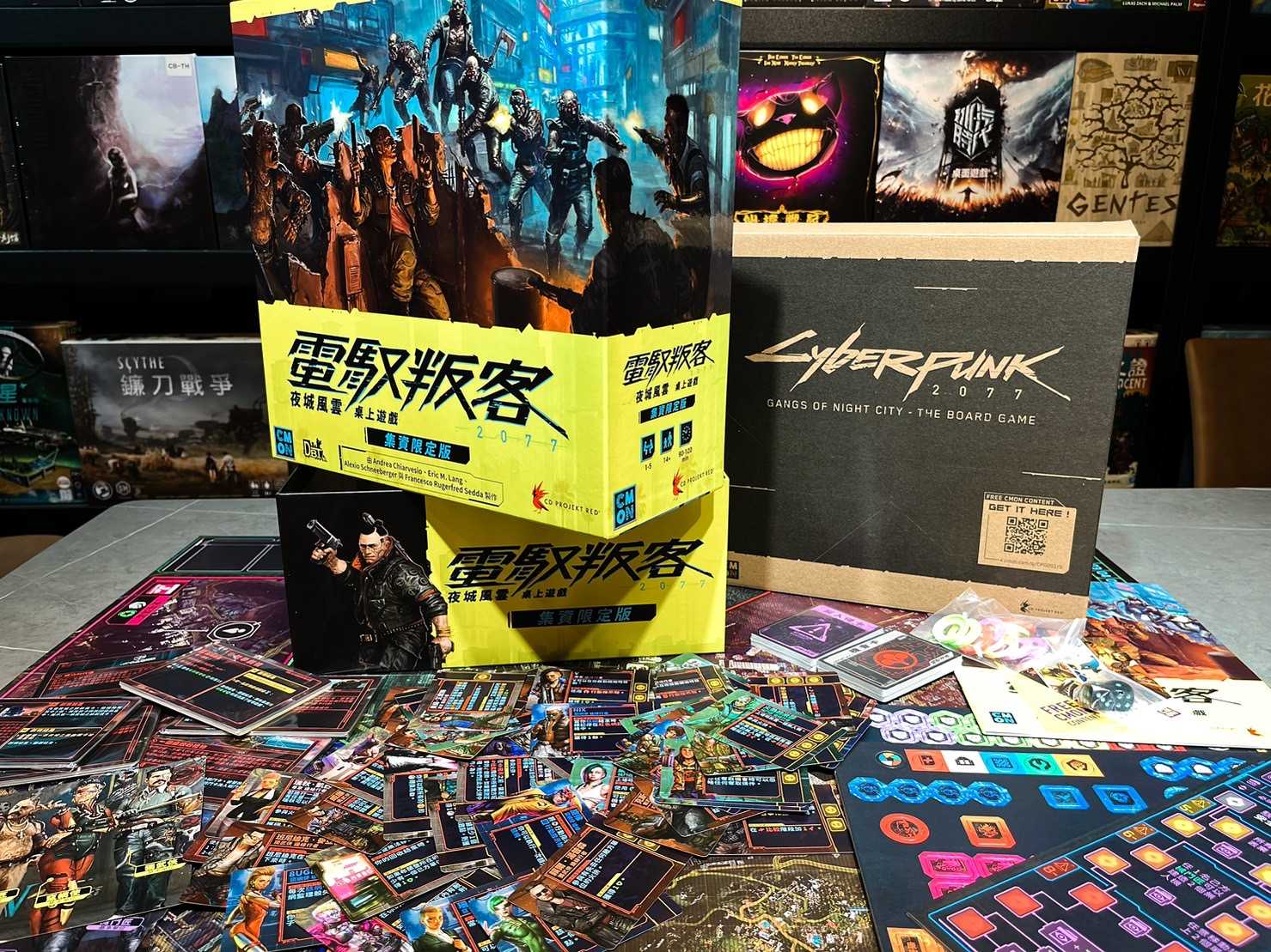 【桌遊侍】電馭叛客2077 夜城風雲 傳奇套組 + 3D據點與無人機模型套組《免運.再送充足牌套》正版實體店面快速出貨