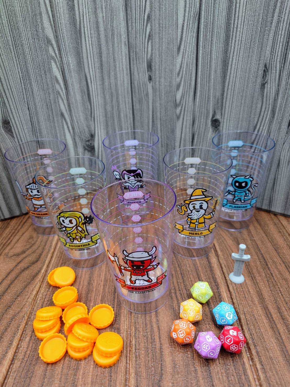 【桌遊侍】醉闖地城《免運.再送充足牌套》正版實體店面快速出貨 飲料桌遊.派對遊戲.防水配件.地城桌遊. 最闖地城